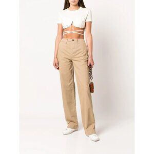RE/DONE Originals 90s Loose Trouser Pants Sz 24 Washed Khaki